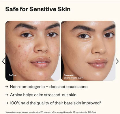 Revealer Super Creamy + Brightening Concealer with Caffeine and Hyaluronic Acid