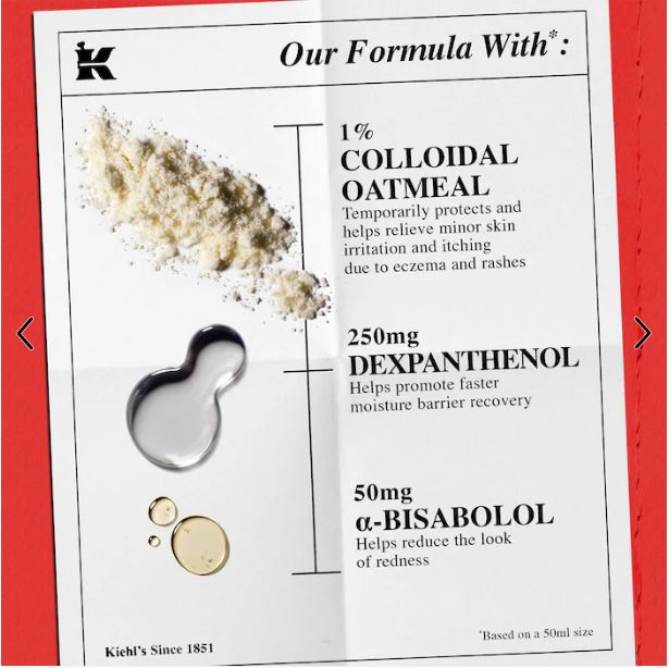 “Kiehl’s Ultra Facial Meltdown Recovery Medicated Cream – Soothing Hydration with Colloidal Oatmeal”
