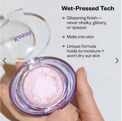 Shiny Objects Wet Glisten Highlighter – Multi-Use Face & Eye Glow Powder-Kosas