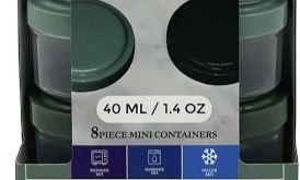 "Lock Box® 8-Piece Mini Plastic Food Storage Container Set"