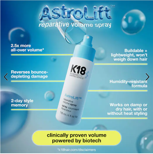 K18 Biomimetic Hairscience AstroLift Mini Reparative Volume Spray