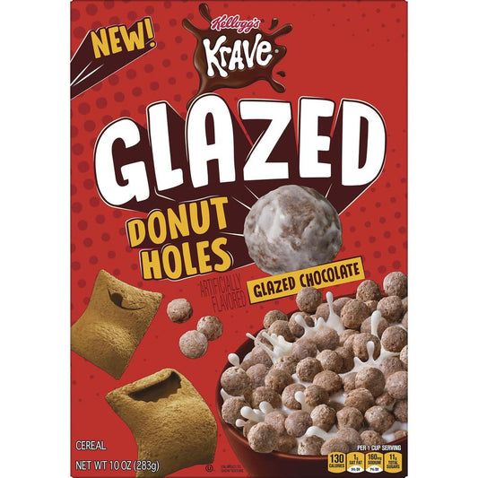 Kellogg's® Krave® Glazed Chocolate Donut Holes Cereal - 10 oz