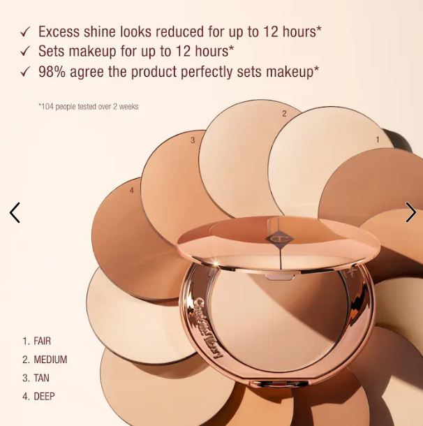 Charlotte Tilbury Airbrush Flawless Finish Refillable Powder – Blurs, Sets & Perfects