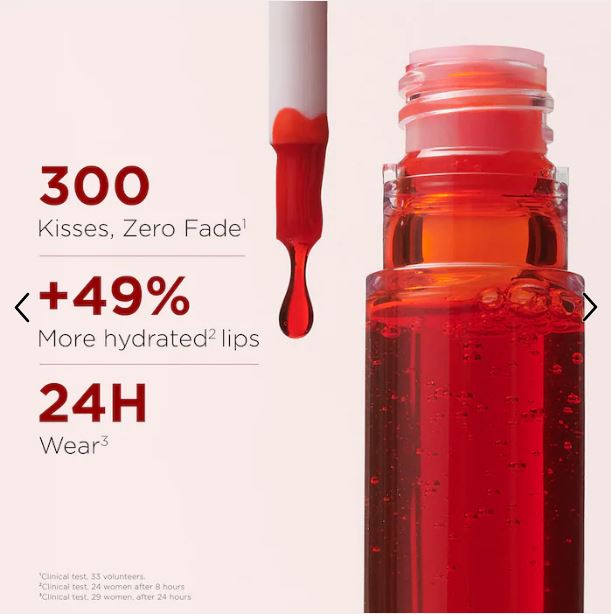 Clarins Water Lip Stain – Lightweight, Transfer-Proof Matte Color-Color: Violet Water - vibrant berry