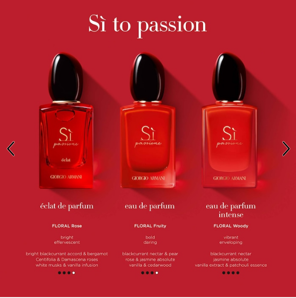 Armani Beauty Sì Passione Eau de Parfum – Vanilla, Pear & Blackcurrant