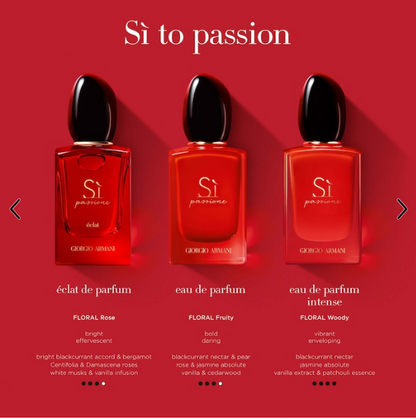 Armani Beauty Sì Passione Eau de Parfum – Vanilla, Pear & Blackcurrant