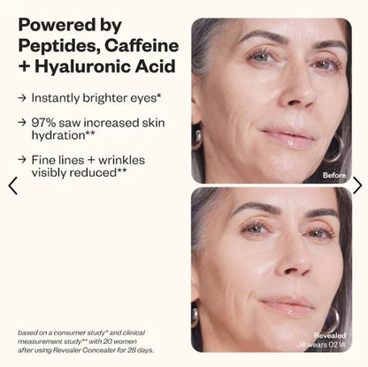 Revealer Super Creamy + Brightening Concealer with Caffeine and Hyaluronic Acid