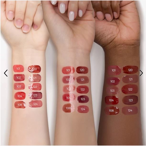 Laka Fruity Glam Tint – Hydrating, Long-Lasting Lip Stain-Color: 102 Dewy - muted mauve