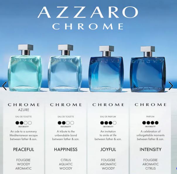 Azzaro Chrome Eau de Toilette – Fresh Citrus & Aquatic Fragrance
