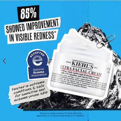 Kiehl’s Ultra Facial Refillable Moisturizing Cream with Squalane for 24-Hour Hydration