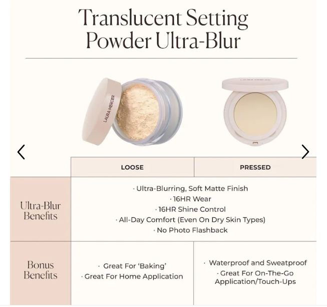 Laura Mercier Ultra-Blur Waterproof Talc-Free Translucent Pressed Powder