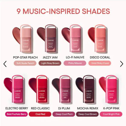 LANEIGE JuicePop Lip Tint – Nourishing, Lightweight Color & Shine-Color: K-Pop Pink - Cool Bright Pink