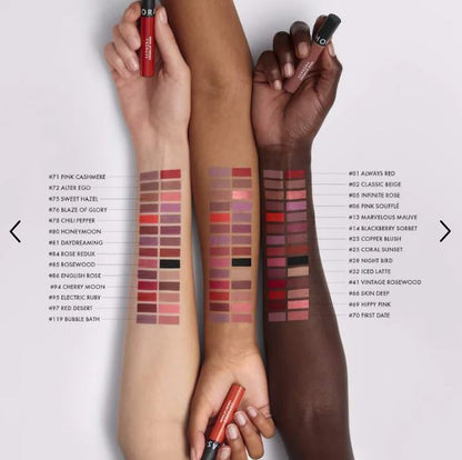 Long-Wear Cream Lip Stain Liquid Lipstick (10HR) – emphasizes longevity-Color: 01 Always Red - matte classic red