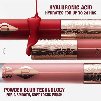 Airbrush Flawless Matte Lip Blur Liquid Lipstick – Long-Lasting, Soft-Focus Matte Lip Color- Pillow Talk Blur - pink nude