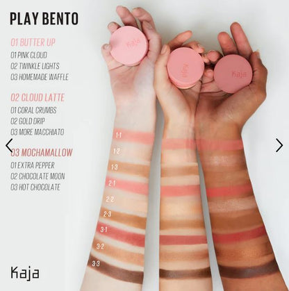 Face Bento 3-in-1 Sculpting Trio with Cream Bronzer, Powder Blush & Highlighter