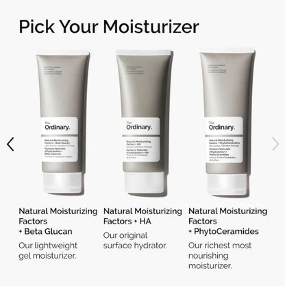 The Ordinary Natural Moisturizing Factors + Hyaluronic Acid – Daily Hydrating Moisturizer”