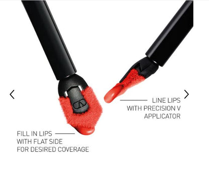 Liquirosso 2-in-1 Liquid Lipstick & Blush – Soft Matte, Long-Lasting Lip & Cheek Tint-Color: 128R - Nude At Last - deep pink