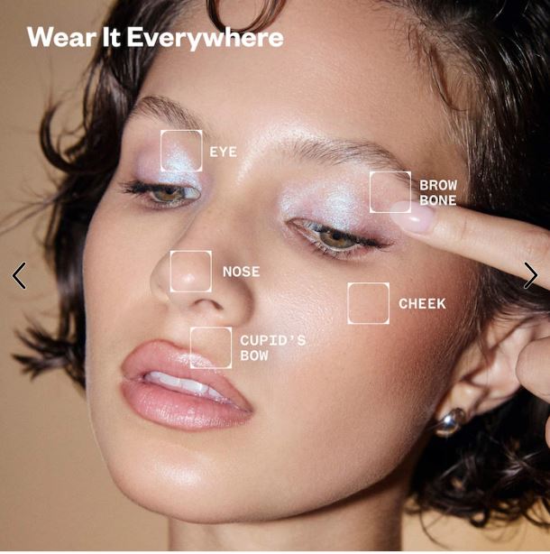 Shiny Objects Wet Glisten Highlighter – Multi-Use Face & Eye Glow Powder-Kosas