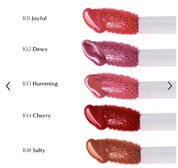 Laka Fruity Glam Tint – Hydrating, Long-Lasting Lip Stain-Color: 102 Dewy - muted mauve