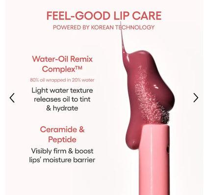 JuicePop Moisturizing Oil Lip Tint – emphasizes moisture and shine.
