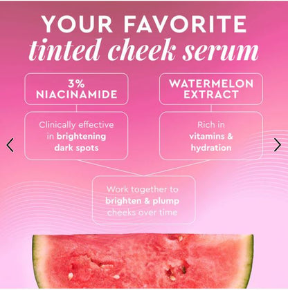 Glow Recipe Watermelon Glow Niacinamide Dewy Flush Brightening Serum Blush for Radiant, Hydrated Skin