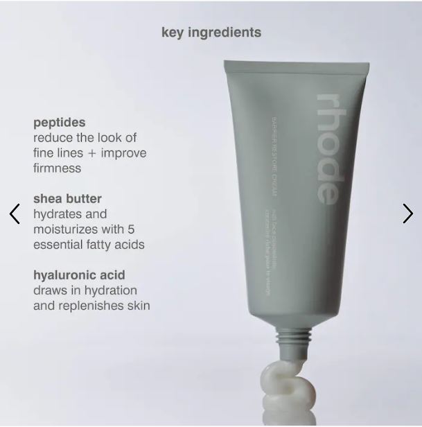 Rhode Barrier Restore Cream Comforting Daily Moisturizer – Hydrating & Skin Barrier Repair