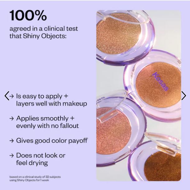 Shiny Objects Wet Glisten Highlighter – Multi-Use Face & Eye Glow Powder-Kosas