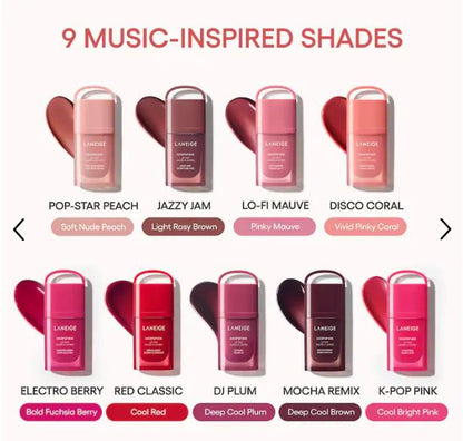 JuicePop Moisturizing Oil Lip Tint – emphasizes moisture and shine.