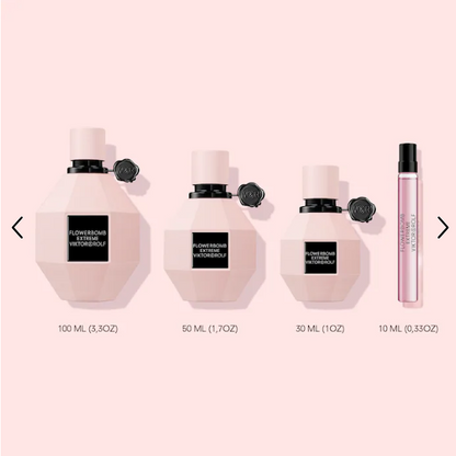 Viktor & Rolf Flowerbomb Extreme Eau de Parfum Intense — a rich fusion of juicy raspberry and warm vanilla, intensified with deep, sensual florals.