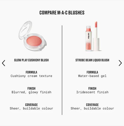 MAC Cosmetics Glow Play Blush – Lightweight, Blurring, Buildable Color-Color: Blush, Please - neutral light mauve