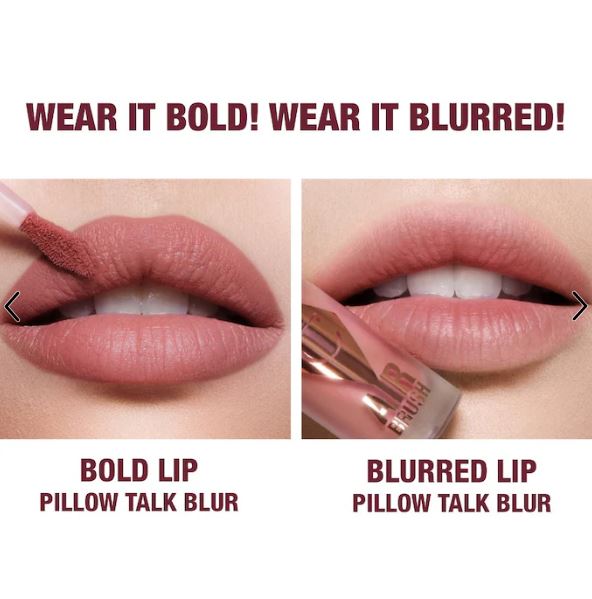 Airbrush Flawless Matte Lip Blur Liquid Lipstick – Long-Lasting, Soft-Focus Matte Lip Color- Pillow Talk Blur - pink nude