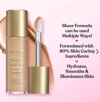 Too Faced Born This Way Super Glow Highlighter – Cream-to-Powder Multi-Use Radiance