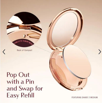 Charlotte Tilbury Airbrush Flawless Finish Refillable Powder – Blurs, Sets & Perfects