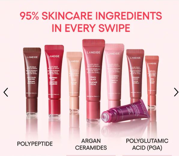 LANEIGE Glaze Craze Hydrating Tinted Lip Serum – emphasizes hydration-Color: Rose Jam - cool, muted pink
