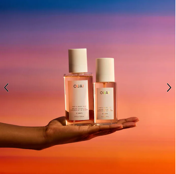 OUAI St. Barts Hair & Body Mist – Tropical Dragon Fruit & Orange Blossom Fragrance Mist for Long-Lasting Freshness