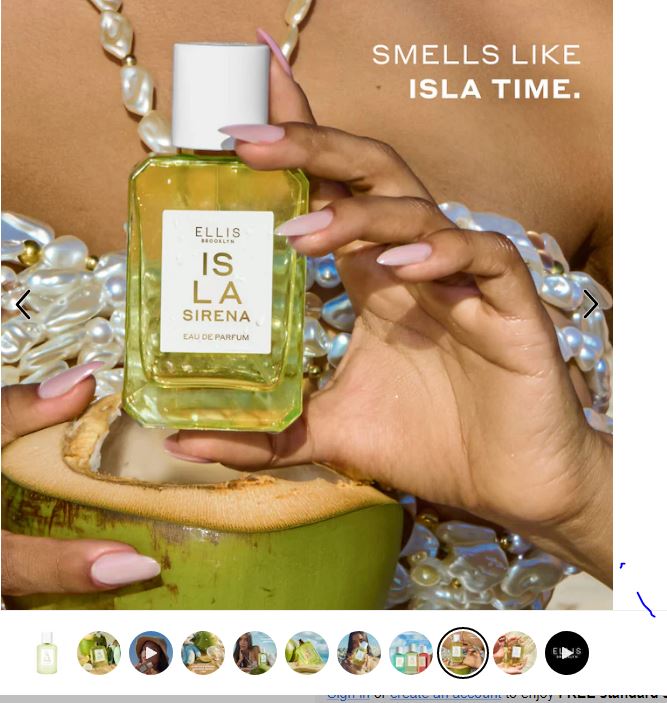 Ellis Brooklyn ISLA SIRENA Eau de Parfum – Tropical Coconut & Fresh Lime Scent