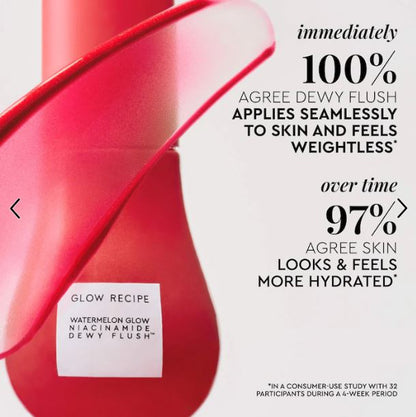 Glow Recipe Watermelon Glow Niacinamide Dewy Flush Brightening Serum Blush for Radiant, Hydrated Skin