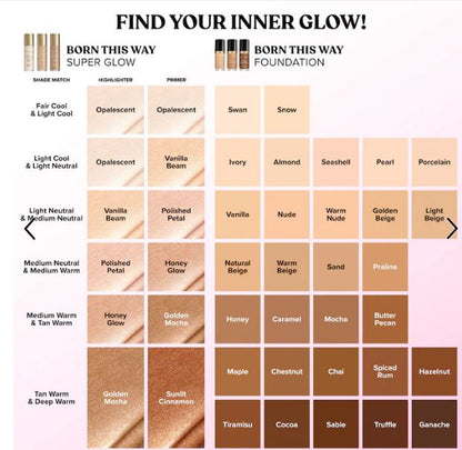 Too Faced Born This Way Super Glow Highlighter – Cream-to-Powder Multi-Use Radiance