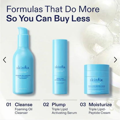 “Skinfix Triple Lipid-Peptide Cream – Refillable Barrier Repair Moisturizer with Ceramides”