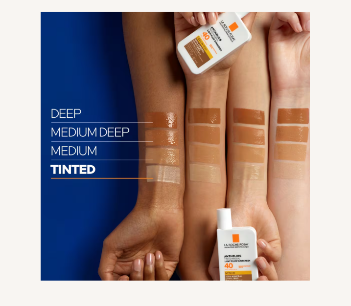 Anthelios Mineral Tinted Ultra Light Face Sunscreen Fluid SPF 50