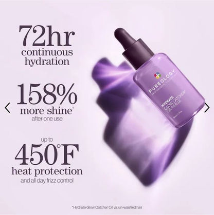 Hydrate Glow Catcher Hair Oil for Moisture & Shine-Pureology