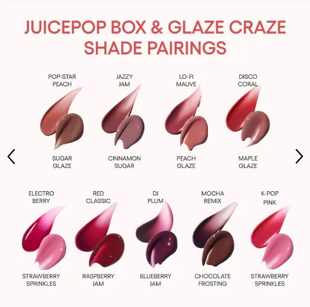JuicePop Moisturizing Oil Lip Tint – emphasizes moisture and shine.