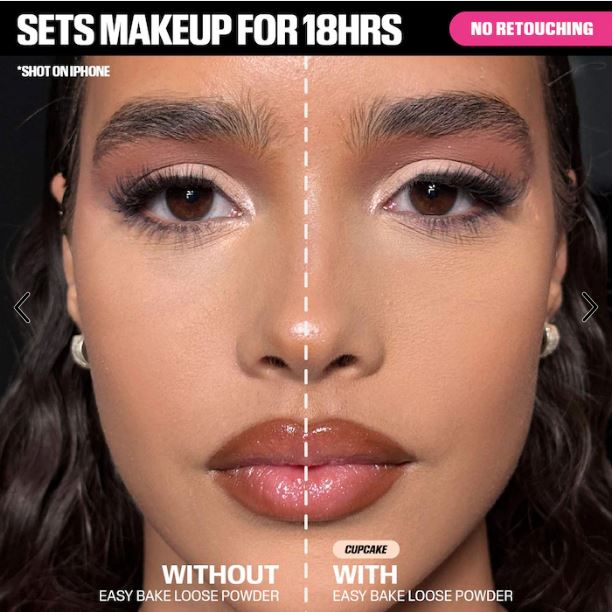HUDA BEAUTY Mini Easy Bake Brightening & Setting Powder – more benefit-focused