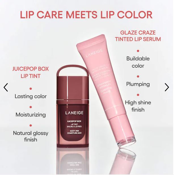 JuicePop Moisturizing Oil Lip Tint – emphasizes moisture and shine.