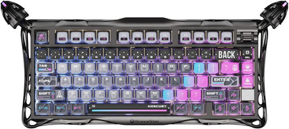GravaStar Mercury K1 Pro 75% Gaming Keyboard – Wireless, RGB, Hot-Swappable Switches