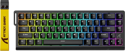 ATTACK SHARK X68 HE RT 60% Hall Effect Gaming Keyboard – 8KHz, RGB, Wired