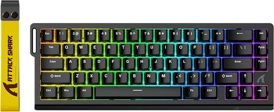 ATTACK SHARK X68 HE RT 60% Hall Effect Gaming Keyboard – 8KHz, RGB, Wired
