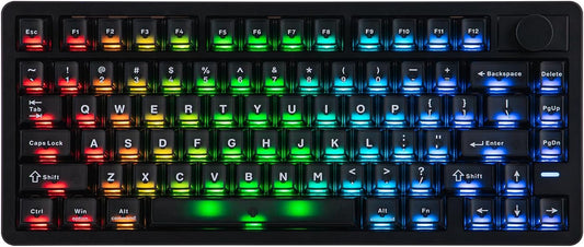 EPOMAKER HE75 V2 TMR Hall Effect Gaming Keyboard – 8KHz, Rapid Trigger, Wireless, Black