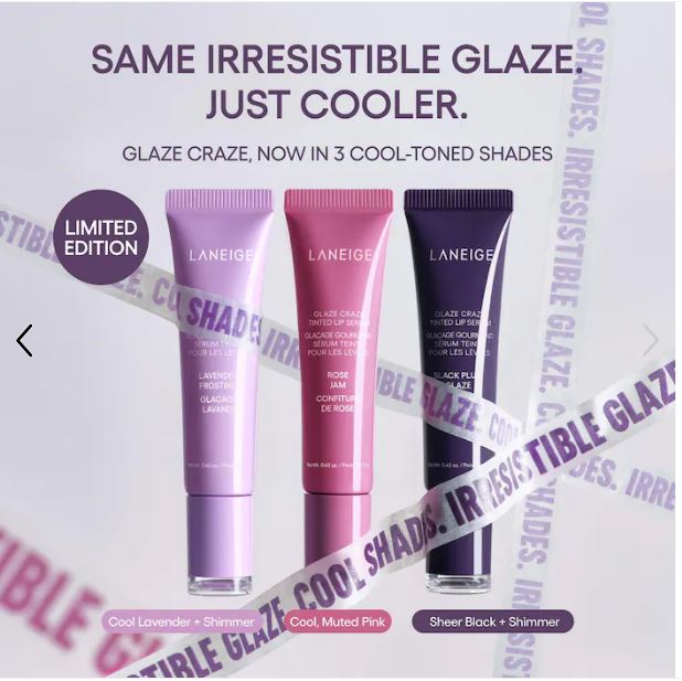 LANEIGE Glaze Craze Hydrating Tinted Lip Serum – emphasizes hydration-Color: Rose Jam - cool, muted pink
