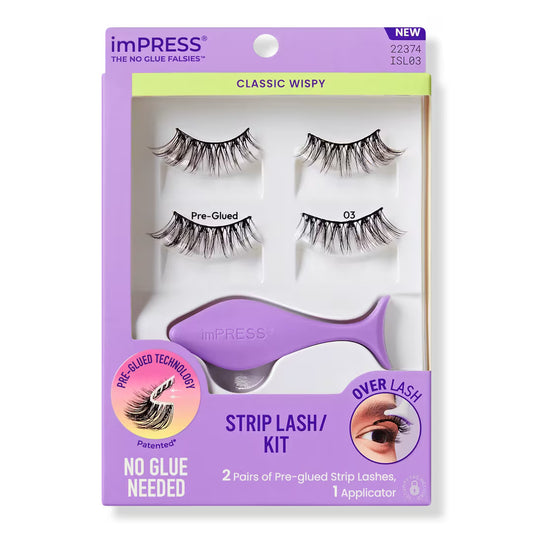 imPRESS Easy-Apply Pre-Glued Strip Lashes Kit